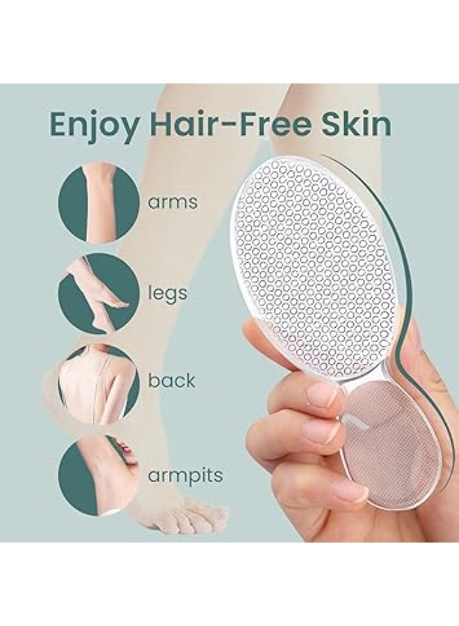 BIGTHREE Glass Foot File, Crystal Heel Care File, Remover Heel Rasps, Rough and Smooth Sides Callus, Feet Heel Scrubber, Dead Skin Scraper Pumice Stone, Professional Pedicure Tools - Image 5